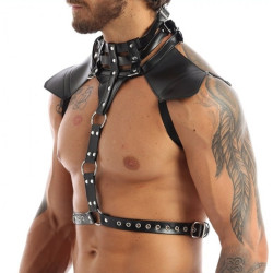 Generique Harnais Simili HALTER Noir